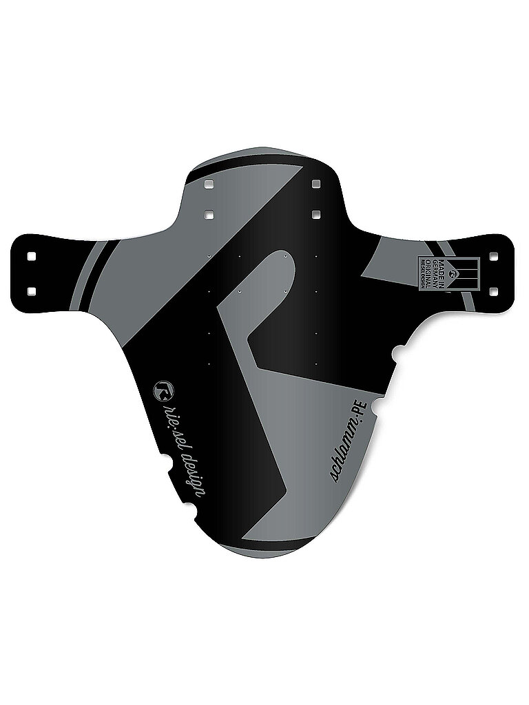 RIESEL DESIGN Mudguard schlamm:PE Battleship Grey grau